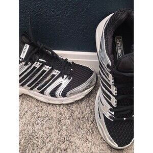 adidas Adistar Y2K Style Women's Black and Silver Athletic Sneakers